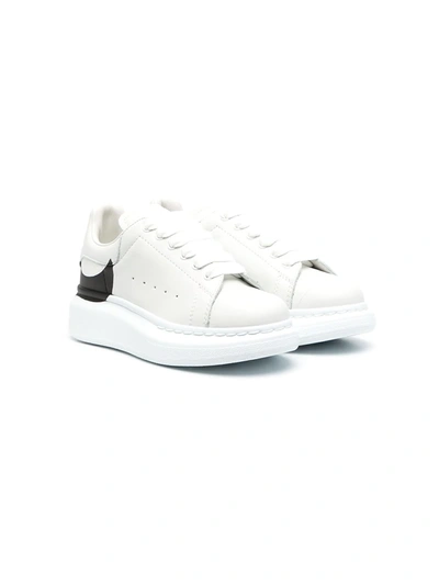 Alexander Mcqueen Kids' Oversize Graphic-print Trainers In White