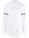 THOM BROWNE RWB TRI-STRIPE ARMBAND SHIRT