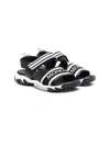 MONCLER LOGO-FRONT STRAPPY SANDALS