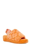 UGG UGG FLUFF YEAH GENUINE SHEARLING SLINGBACK SANDAL,1125592