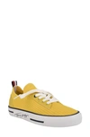 Tommy Hilfiger Women's Gessie Stretch Knit Sneakers Women's Shoes In Yellow Fabric