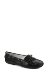 Marc Joseph New York Women's Cypress Hill Loafers In Black Snake Print Leather