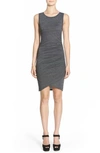 Leith Ruched Body-con Tank Dress In Dnu-grey Phantom