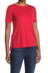 Autumn Cashmere Tie Side Cashmere T-shirt In Lobster