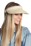 Nordstrom Rack Solid Visor In Natural
