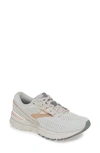 Brooks Adrenaline Gts 19 Running Shoe In Grey/copper/white