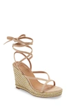 Aquazzura Ramatuelle Wedge Sandal In Nude