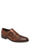 To Boot New York Ronald Double Monk Strap Shoe In Cuoio