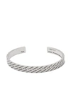 Le Gramme 21g Brushed Logo Bracelet In Silver