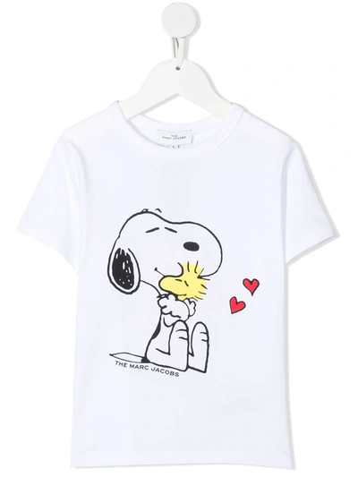 Marc Jacobs Kids' X Peanuts Snoopy-print T-shirt In White