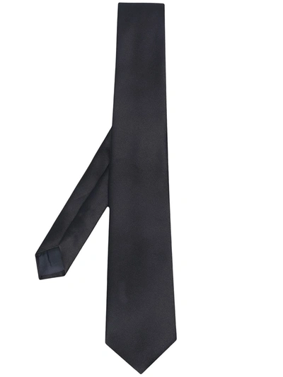 Tagliatore Classic Pointed Tie In Black
