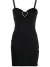 LOVE MOSCHINO HEART DETAILING FITTED DRESS