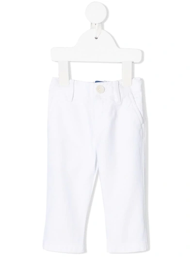 Fay Babies' Textured Trousers In 白色