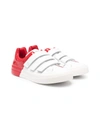 BALMAIN TEEN TWO-TONE TOUCH-STRAP TRAINERS
