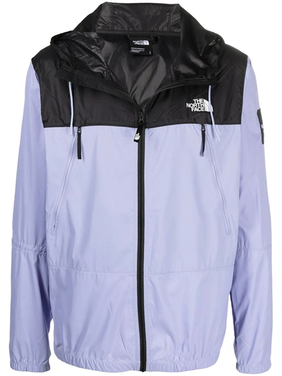 The North Face Two-tone Hooded Jacket In Purple