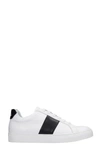 NATIONAL STANDARD EDITION 4 SNEAKERS IN WHITE LEATHER,M04BL009