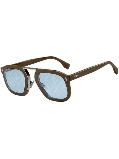 Fendi Ff M0105/s Sunglasses In R Brown