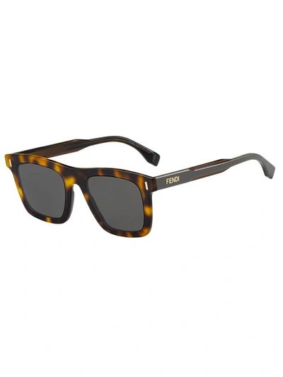 Fendi Ff M0086/s Sunglasses In /ir Havana Brown