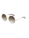 CHLOÉ CH0047S SUNGLASSES,CH0047S 004 GOLD GOLD BROWN