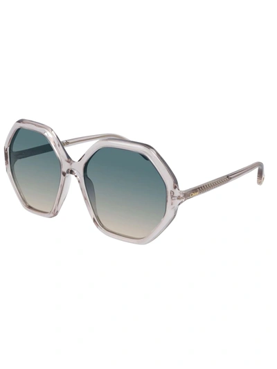 Chloé Ch0008s Sunglasses In Pink Pink Green