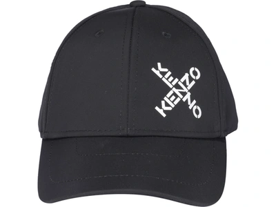 Kenzo Logo Baseball Cap In Black