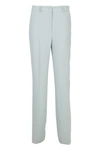 Hebe Studio The Smoking High Waist Cady Pants In Tal Celeste