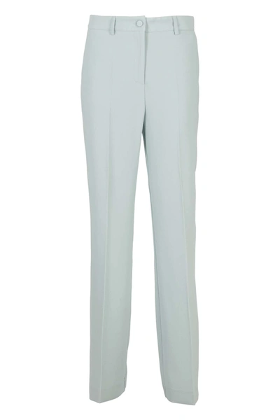 Hebe Studio The Smoking High Waist Cady Pants In Blue