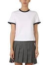 Thom Browne Cotton T-shirt In Bianco
