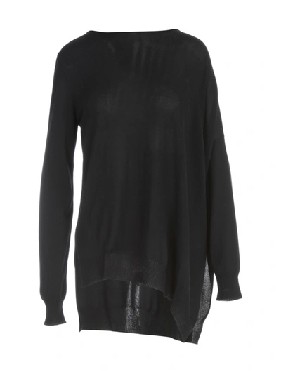 Liviana Conti Asymmetrical Sweater In Black