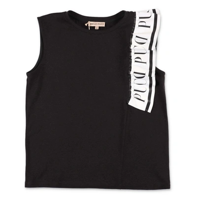 Emilio Pucci Kids' T-shirt In Nero