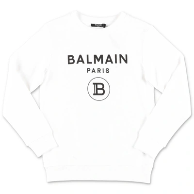 Balmain Kids' Sweater In Bianco