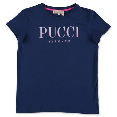 Emilio Pucci Kids' T-shirt In Blu