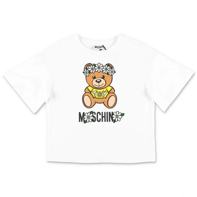 Moschino Kids' T-shirt In Bianco