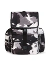 DOLCE & GABBANA CAMOUFLAGE-PATTERN BUCKLED BACKPACK