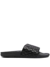 APL ATHLETIC PROPULSION LABS QUILTED LUSSO SLIDES