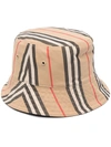Burberry Vintage Check Bucket Hat In Neutrals
