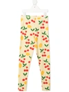 MINI RODINI LEMON AND CHERRY-PRINT LEGGINGS