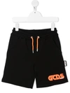Gcds Teen Logo-print Track Shorts In Black