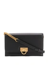 FERRAGAMO TRIFOLIO LEATHER MINI BAG