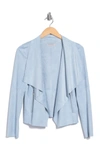 Bagatelle Women's Drape Open-front Jacket In Cloud Blue