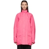 BALENCIAGA PINK LIGHT RIPSTOP PARKA