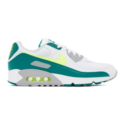 Nike White & Green Air Max Iii Sneakers