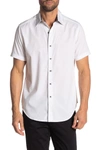 Robert Graham Equinox Short Sleeve Classic Fit Shirt In White