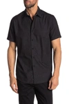 Robert Graham Equinox Short Sleeve Classic Fit Shirt In Black
