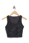 90 Degree By Reflex Long Line Camo Sports Bra In P557 Camo Black Com