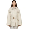 ACNE STUDIOS OFF-WHITE COTTON BELTED JACKET