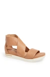 Eileen Fisher Sport Platform Sandal In Camel