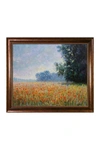 Overstock Art Oat Fields By Claude Monet Framed Hand Painted Oil Reproduction