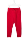Dsquared2 Logo-print Drawstring Track Pants In Red