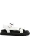 MONCLER TOUCH-STRAP FLAT SANDALS